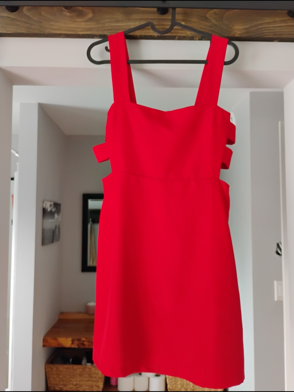 Short Red Cut Out Dress